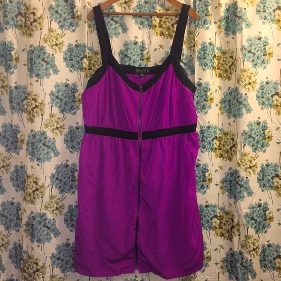 Forever 21 Dresses & Skirts - Forever 21 purple & back Dress
